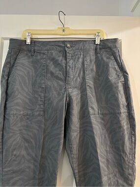 CAbi Slate Gray Milly pants with Subtle Texture